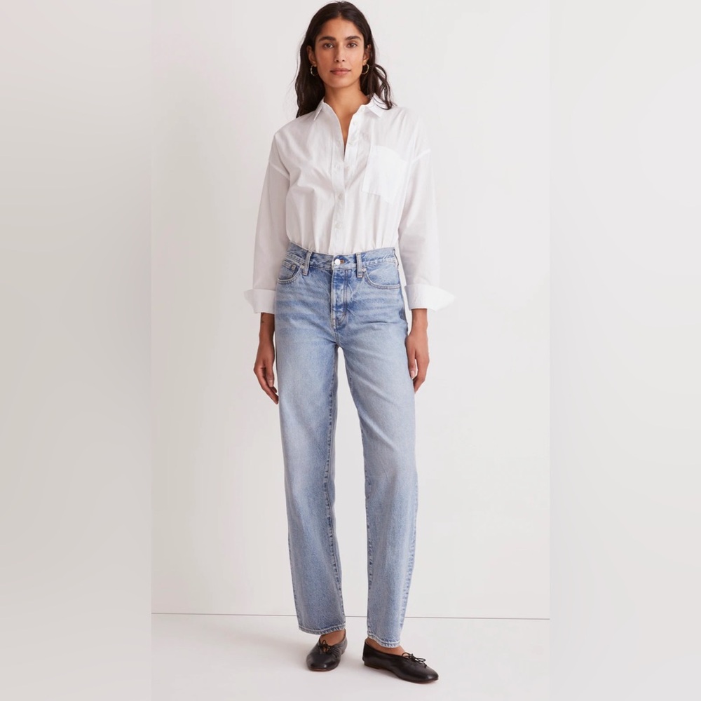 Madewell Low-Slung Straight Leg Jeans Wash Sz 29